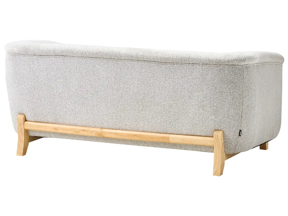 Sofa 2 Seater Fabric Light Grey Ashtin