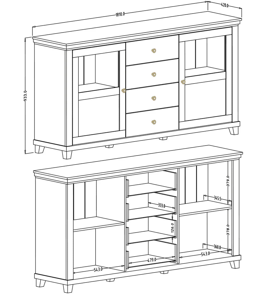 Sideboard Cabinet Abisko Ash Evora 25