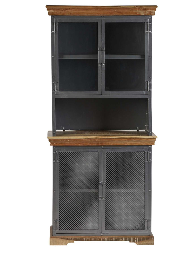 Metropolis Industrial Cabinet / Sideboard Hutch