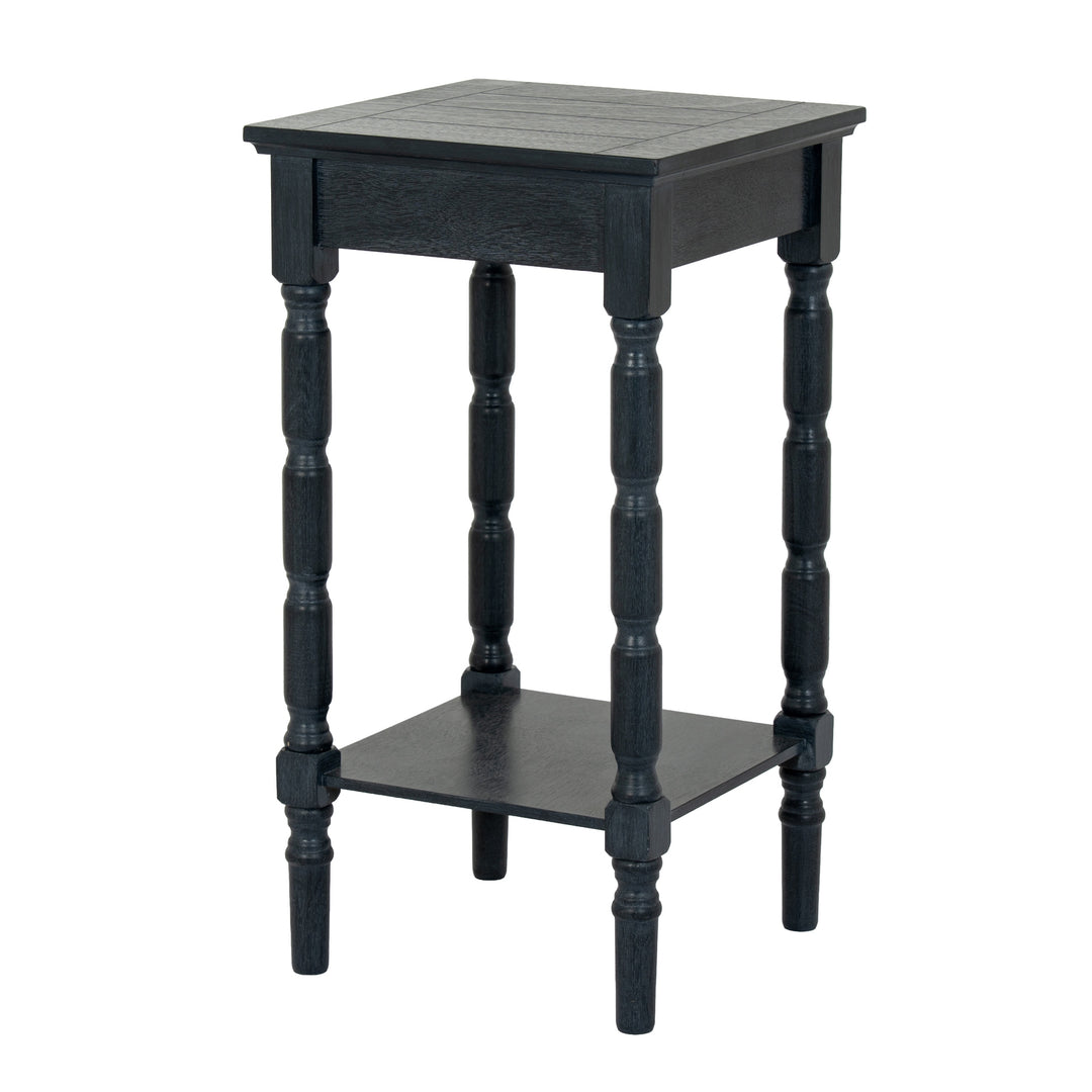 Contour Collection Black Side Table