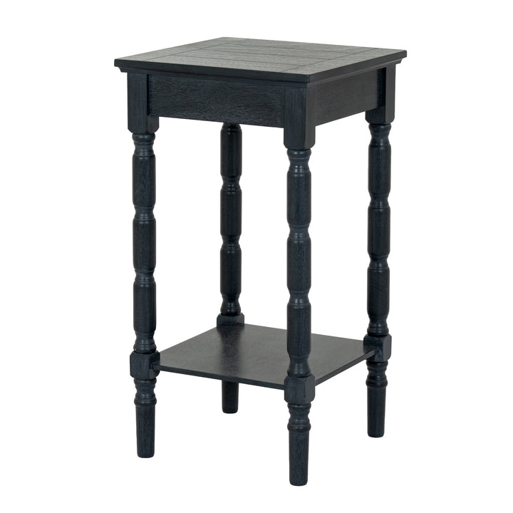 Contour Collection Black Side Table