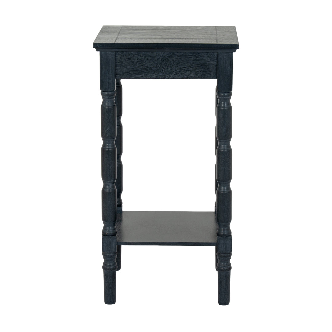 Contour Collection Black Side Table
