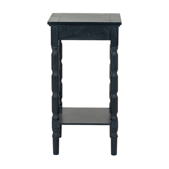 Contour Collection Black Side Table