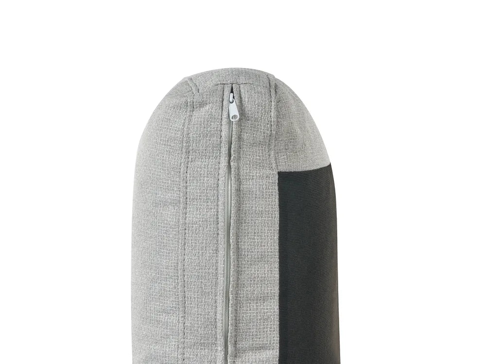 Corner Sofa Bed 3 Seater Faux Linen Light Grey with Storage Right Hand Adesire