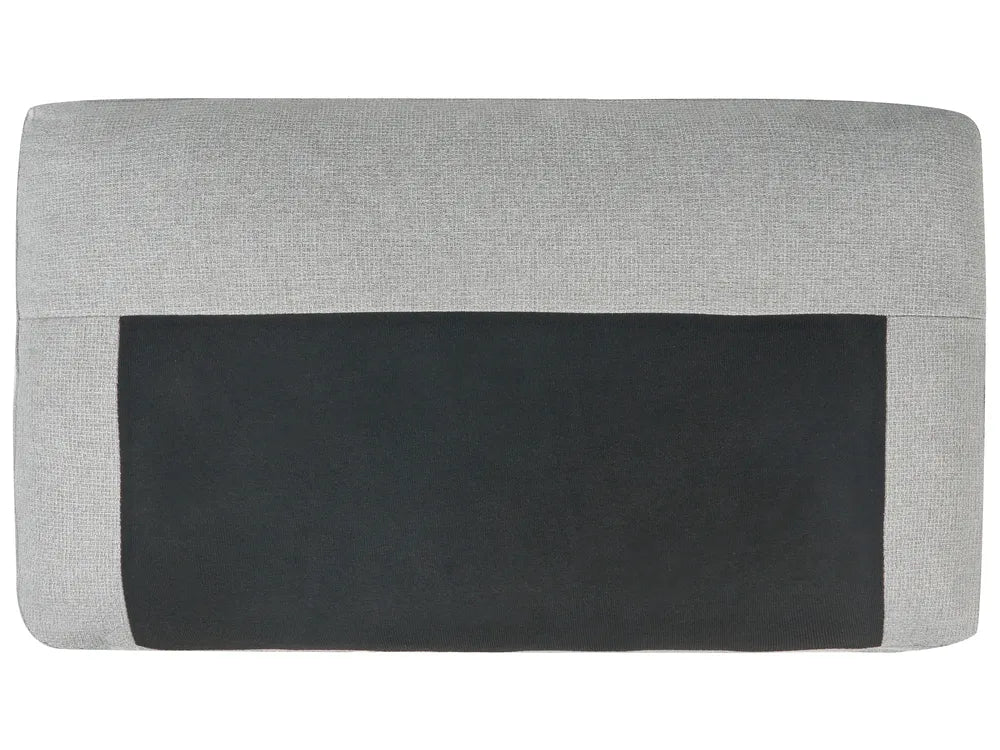 Corner Sofa Bed 3 Seater Faux Linen Light Grey with Storage Right Hand Adesire