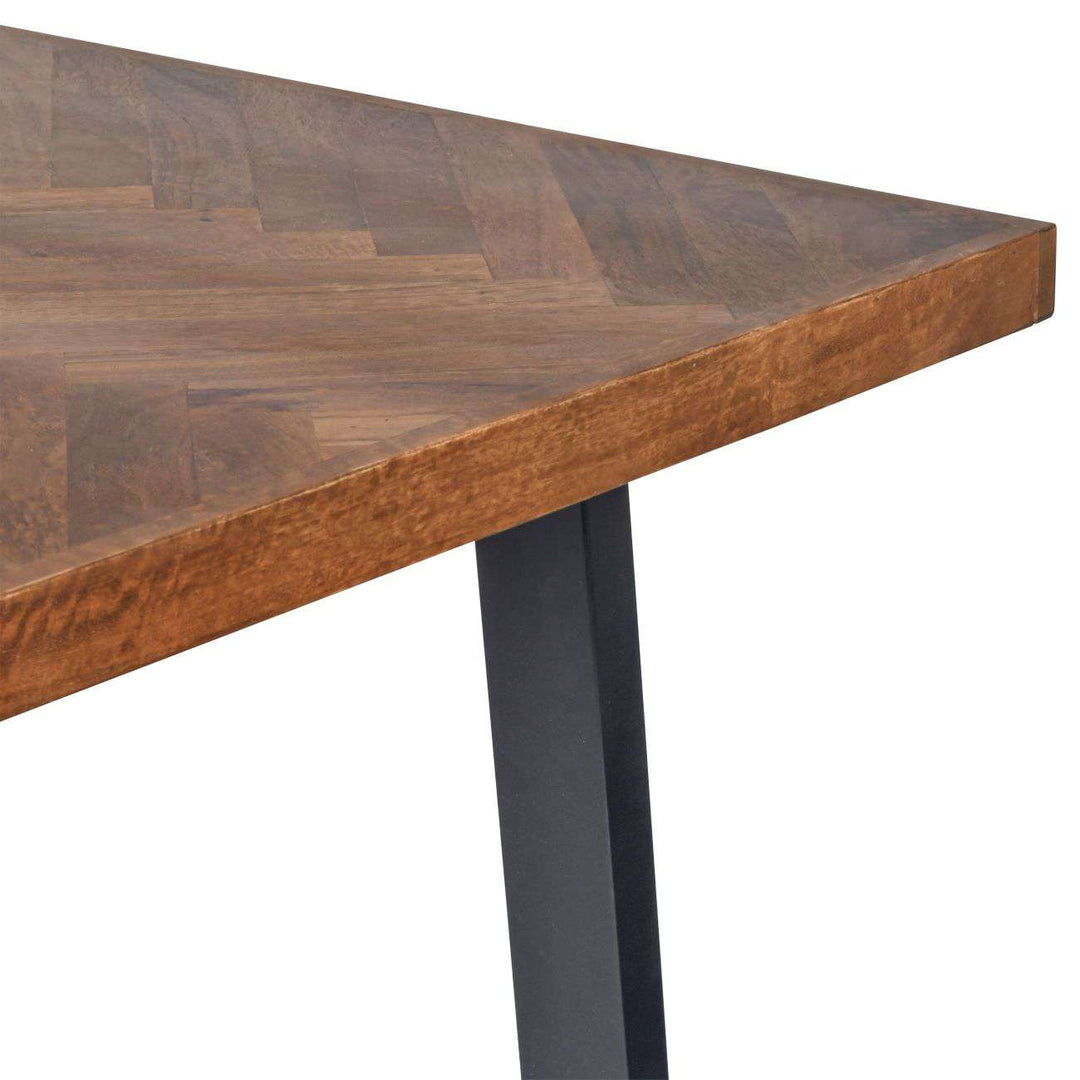 Libra Burnham II Herringbone Wooden Dining Table 220cm