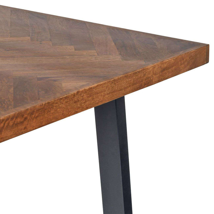 Libra Burnham II Herringbone Wooden Dining Table 220cm