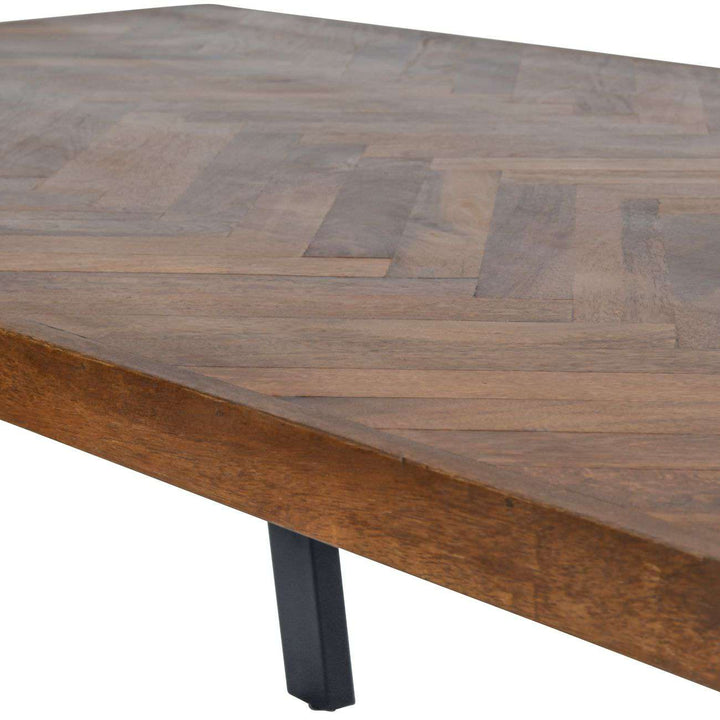 Libra Burnham II Herringbone Wooden Dining Table 220cm