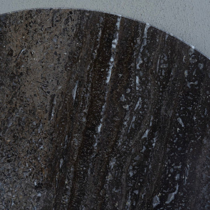 Libra Clifton II Charcoal Black and Dark Travertine Coffee Table Small 60cm