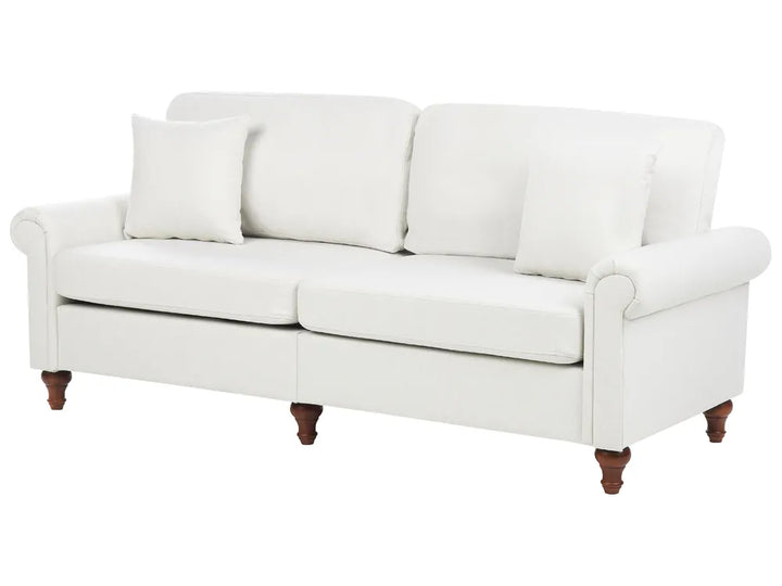 Sofa 3 Seater Fabric Off-White Laurice