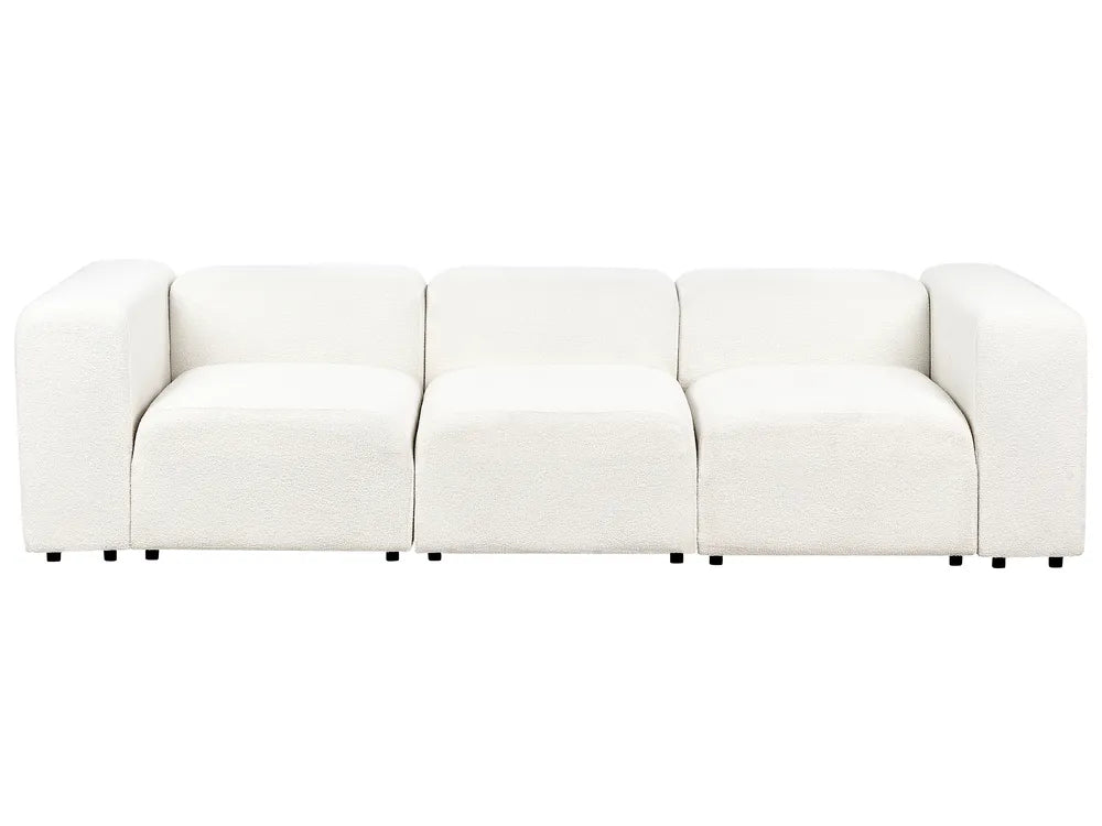 White sofa on a white background
