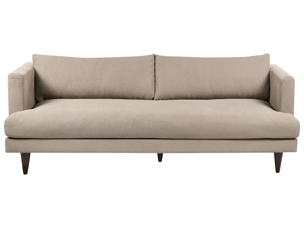 Beige sofa on a white background