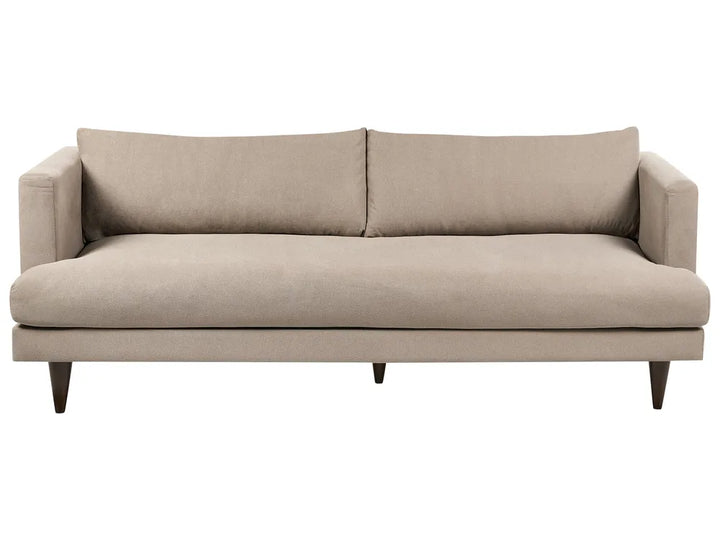 Beige sofa on a white background
