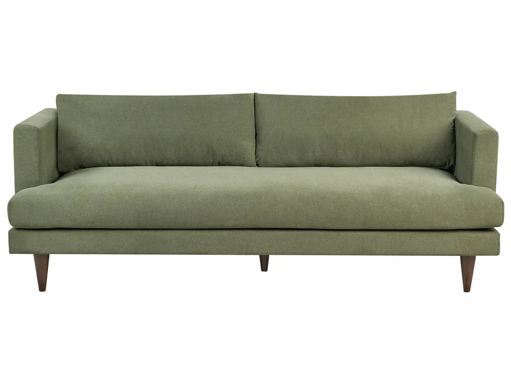 Green sofa on a white background