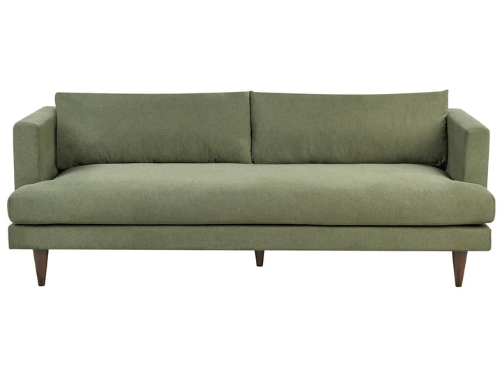 Green sofa on a white background