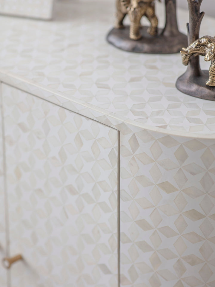 Libra Aspen Bone Inlay Two Door Cabinet