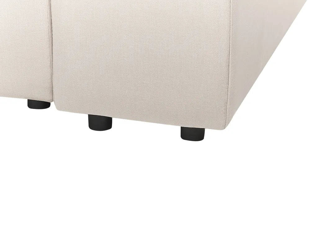 Modular Sofa 3 Seater Velvet Beige Azura