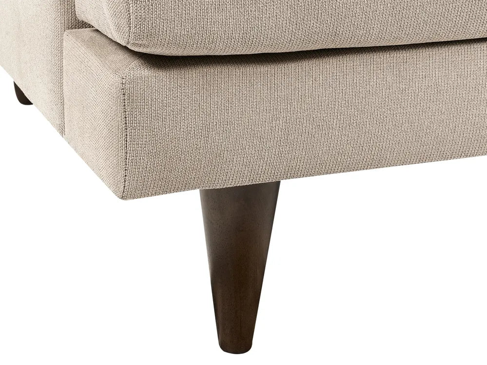 Sofa 3 Seater Fabric Light Brown Paschall