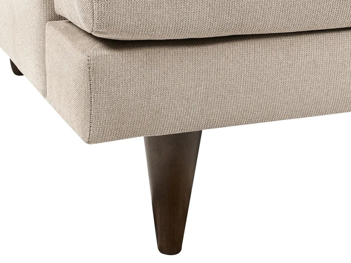 Sofa 3 Seater Fabric Light Brown Paschall