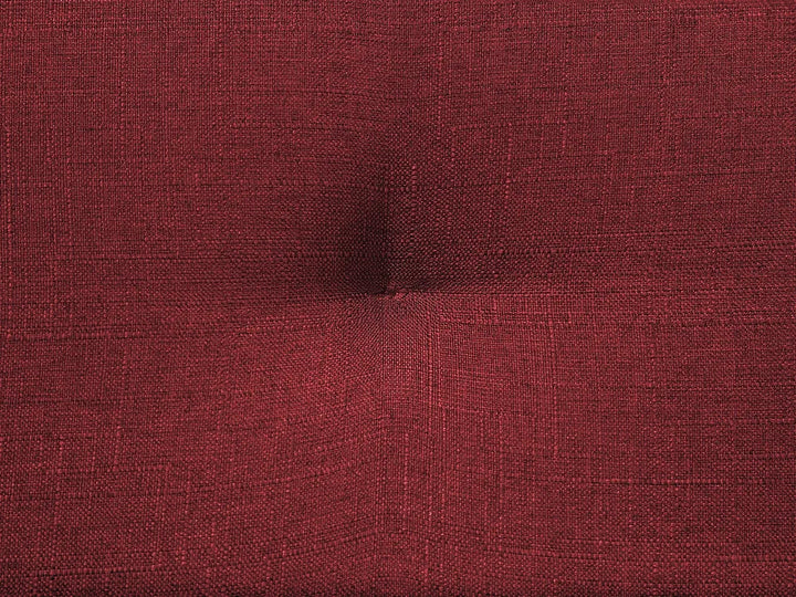 Sofa Bed 3 Seater Fabric Dark Red Castera