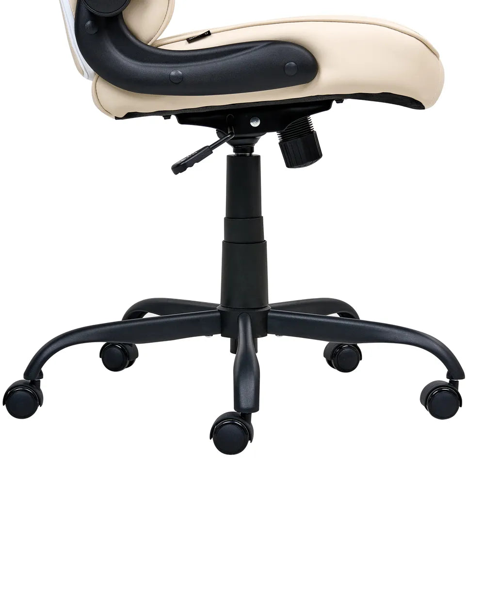 Office Chair Faux Leather Off-White Lollie