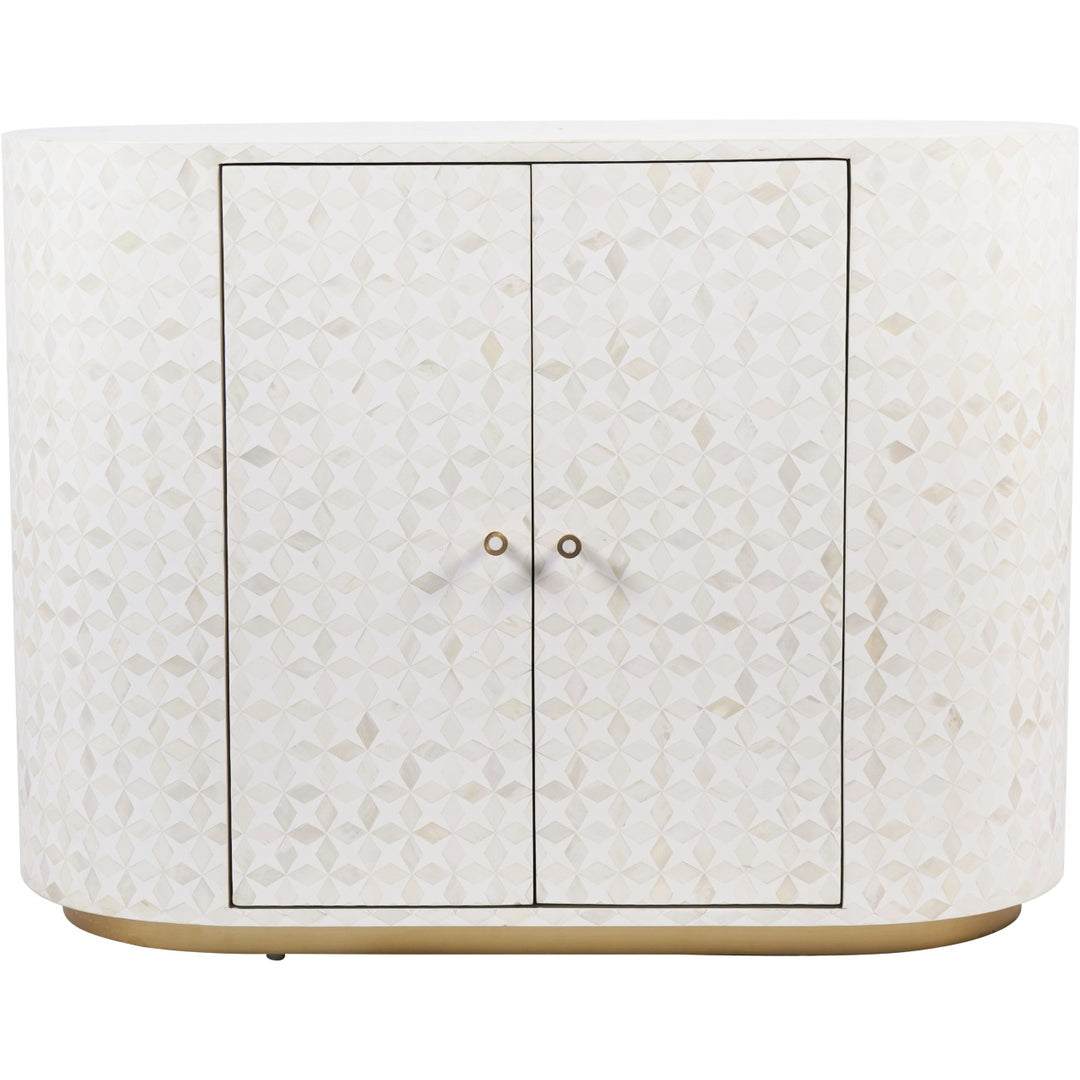 Libra Aspen Bone Inlay Two Door Cabinet