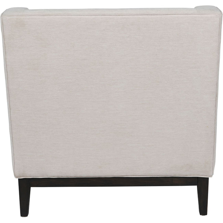Libra Theodore Ivory Fabric Buttoned Armchair