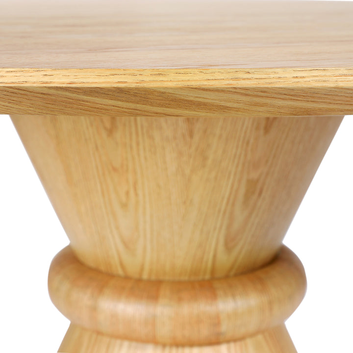 Libra Canberra Round Wooden Oak Dining Table 150cm