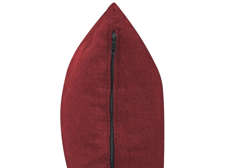 Sofa Bed 3 Seater Fabric Dark Red Castera