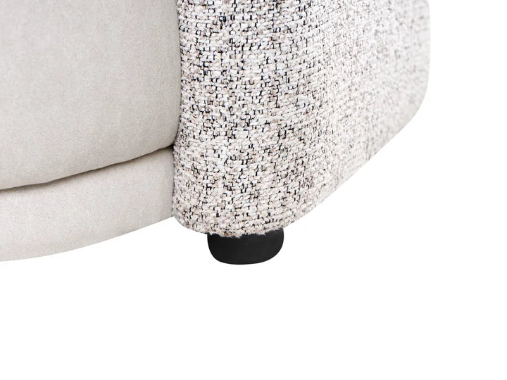 3 Seater Fabric Light Beige Rastus