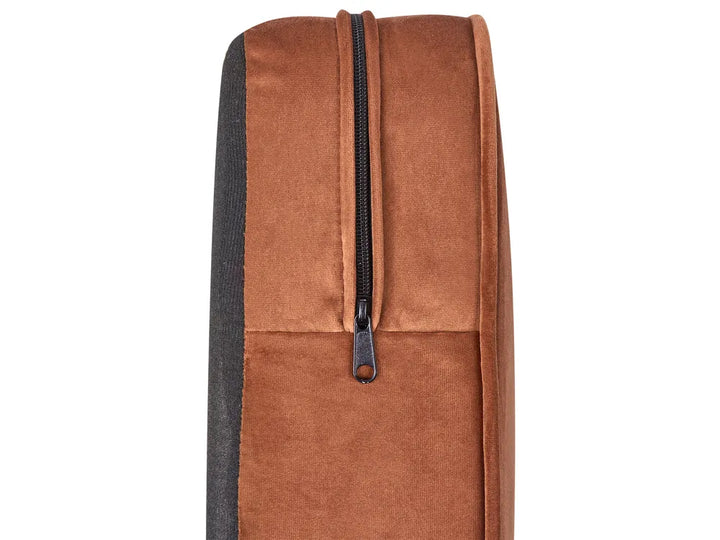 Sofa 3 Seater Velvet Golden Brown Besnard