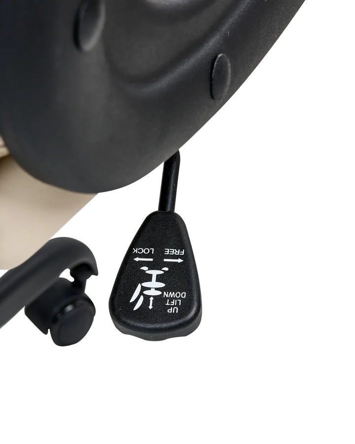 Office Chair Faux Leather Off-White Lollie