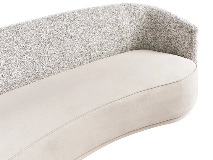 3 Seater Fabric Light Beige Rastus