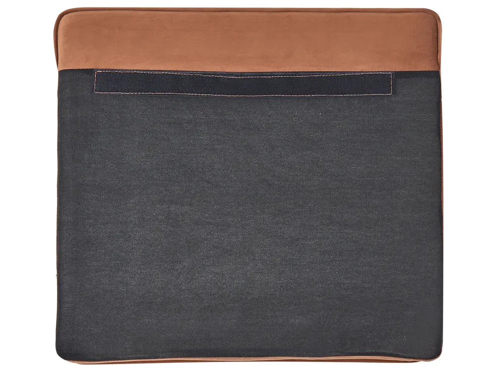 Sofa 3 Seater Velvet Golden Brown Besnard