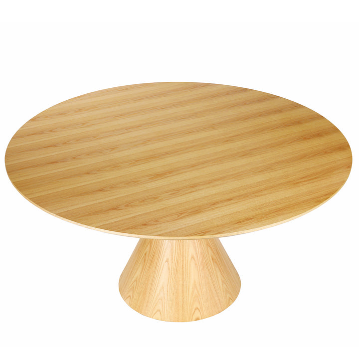 Libra Canberra Round Wooden Oak Dining Table 150cm