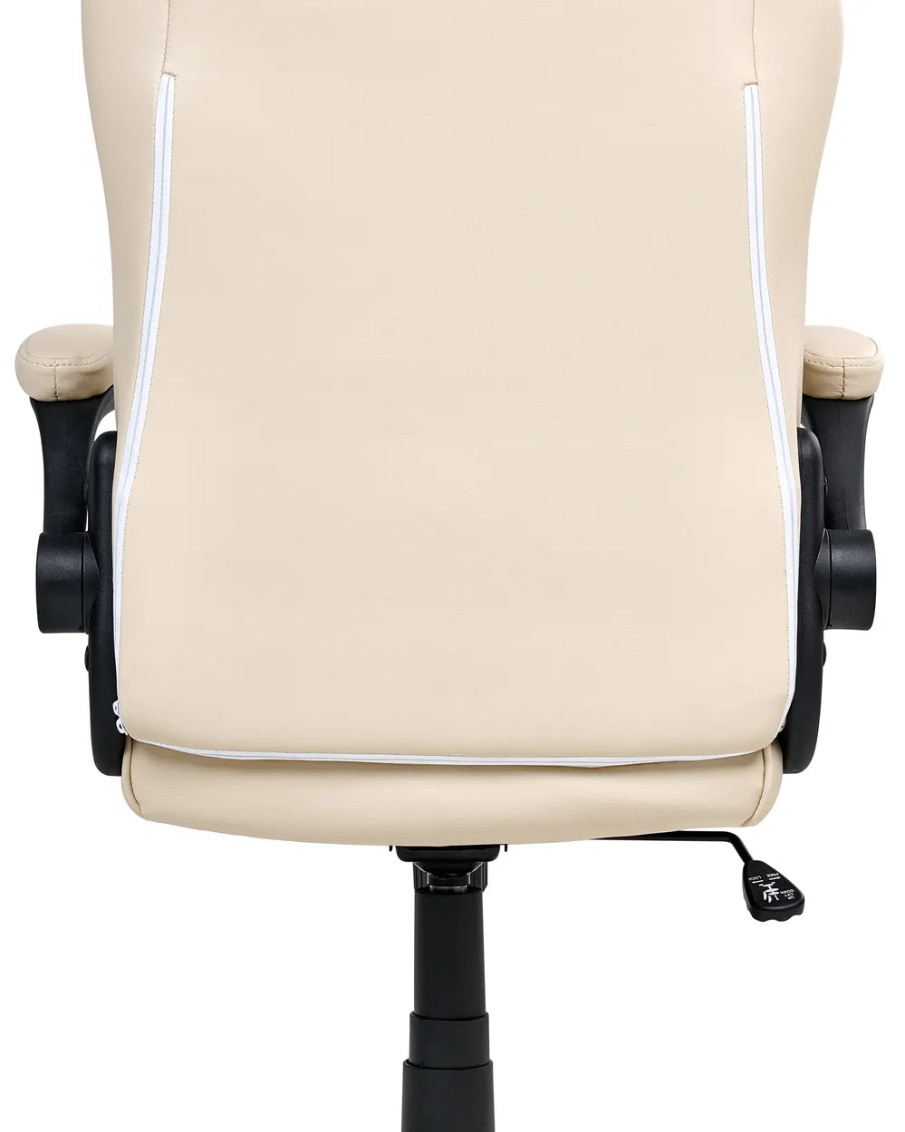 Office Chair Faux Leather Off-White Lollie
