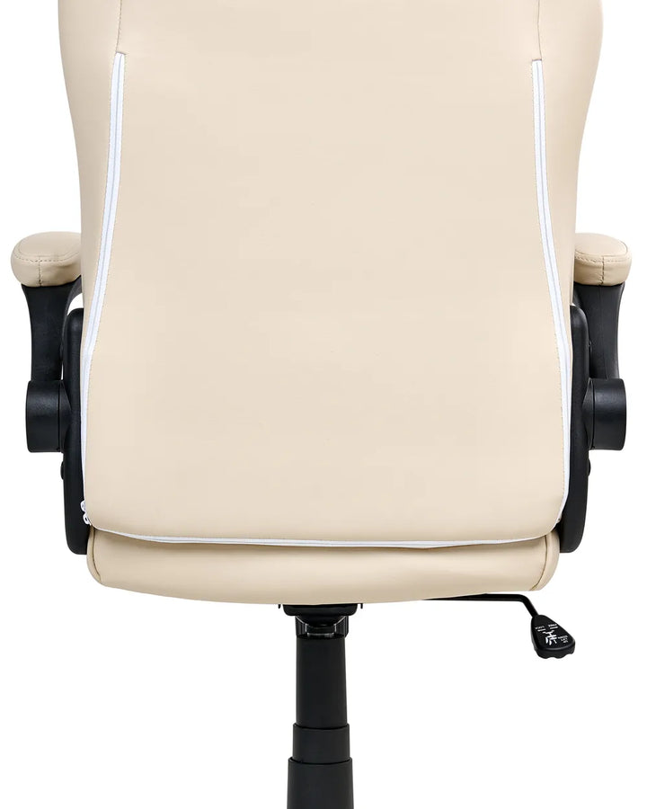 Office Chair Faux Leather Off-White Lollie
