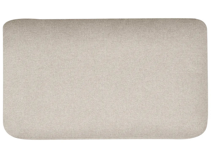 Corner Sofa Bed 3 Seater Faux Linen Beige Left Hand Adesire