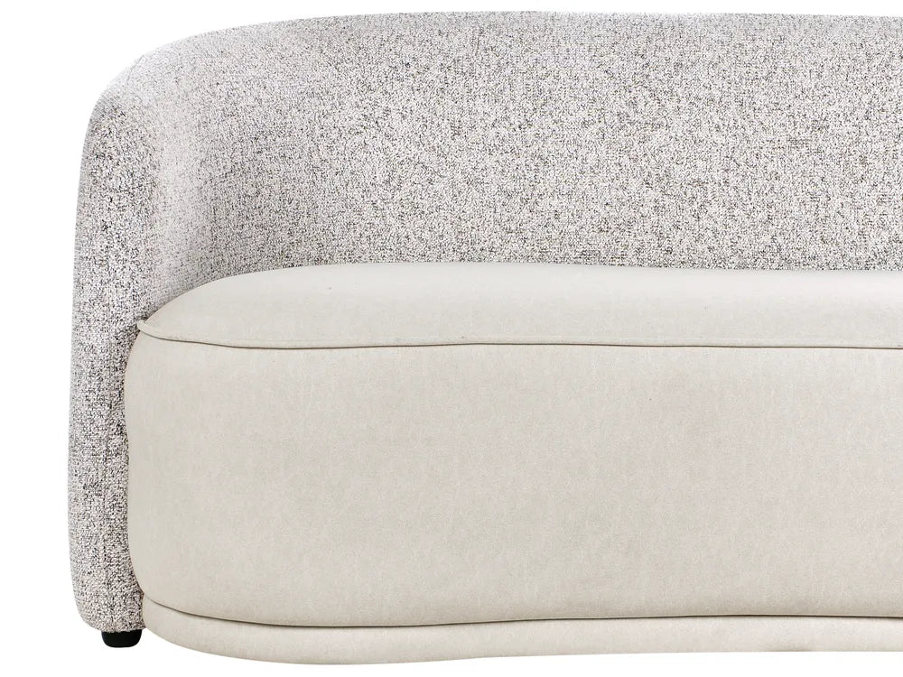 3 Seater Fabric Light Beige Rastus
