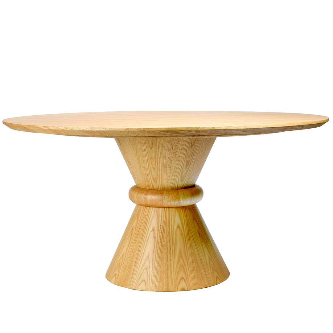 Libra Canberra Round Wooden Oak Dining Table 150cm