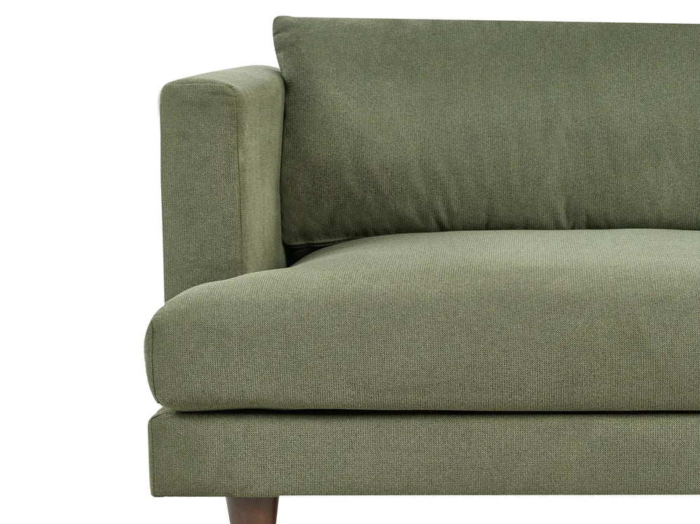 Sofa 3 Seater Fabric Green Paschall