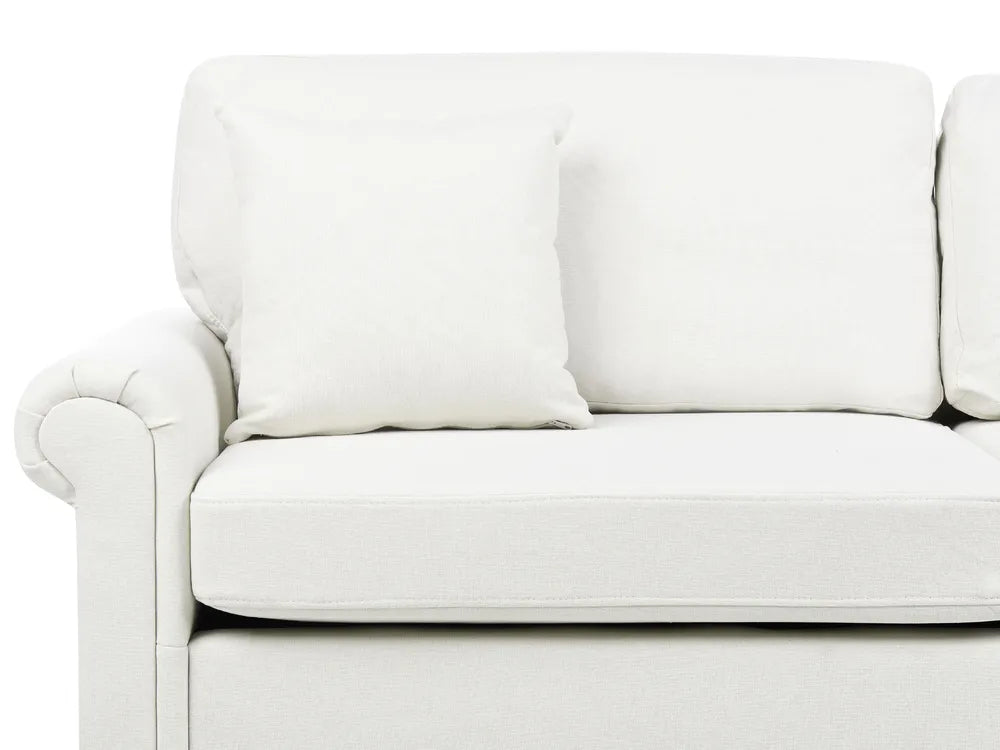 Sofa 3 Seater Fabric Off-White Laurice