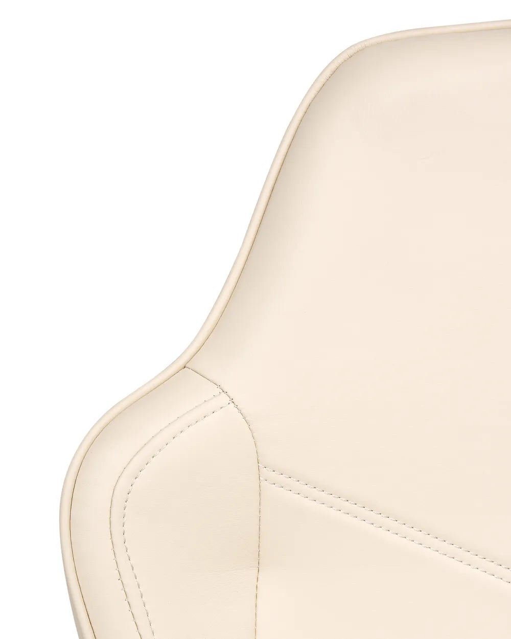 Office Chair Faux Leather Off-White Lollie