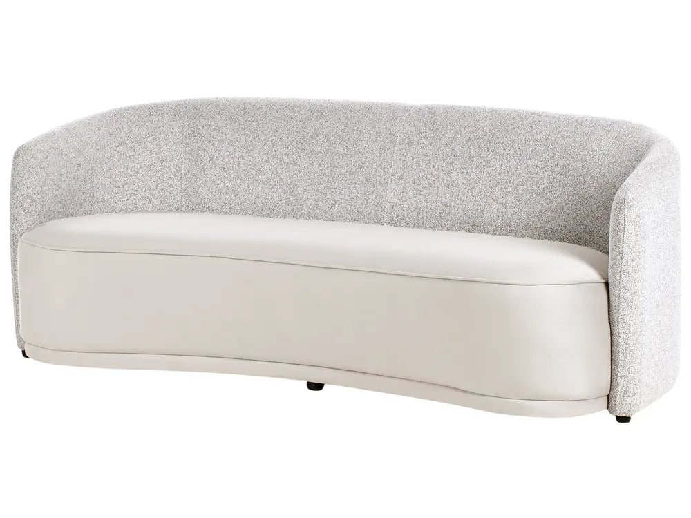 3 Seater Fabric Light Beige Rastus