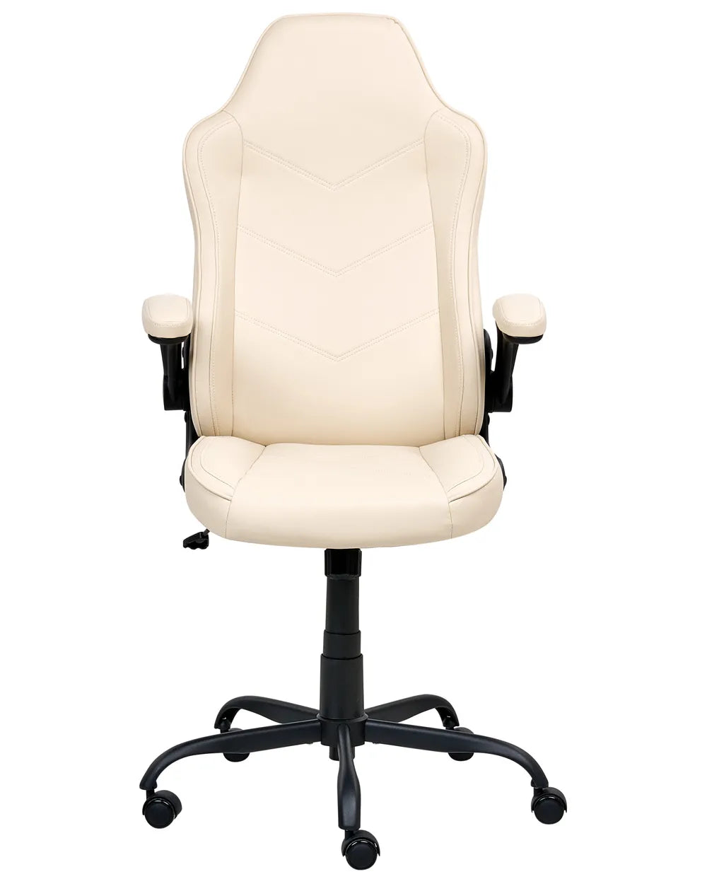 Office Chair Faux Leather Off-White Lollie