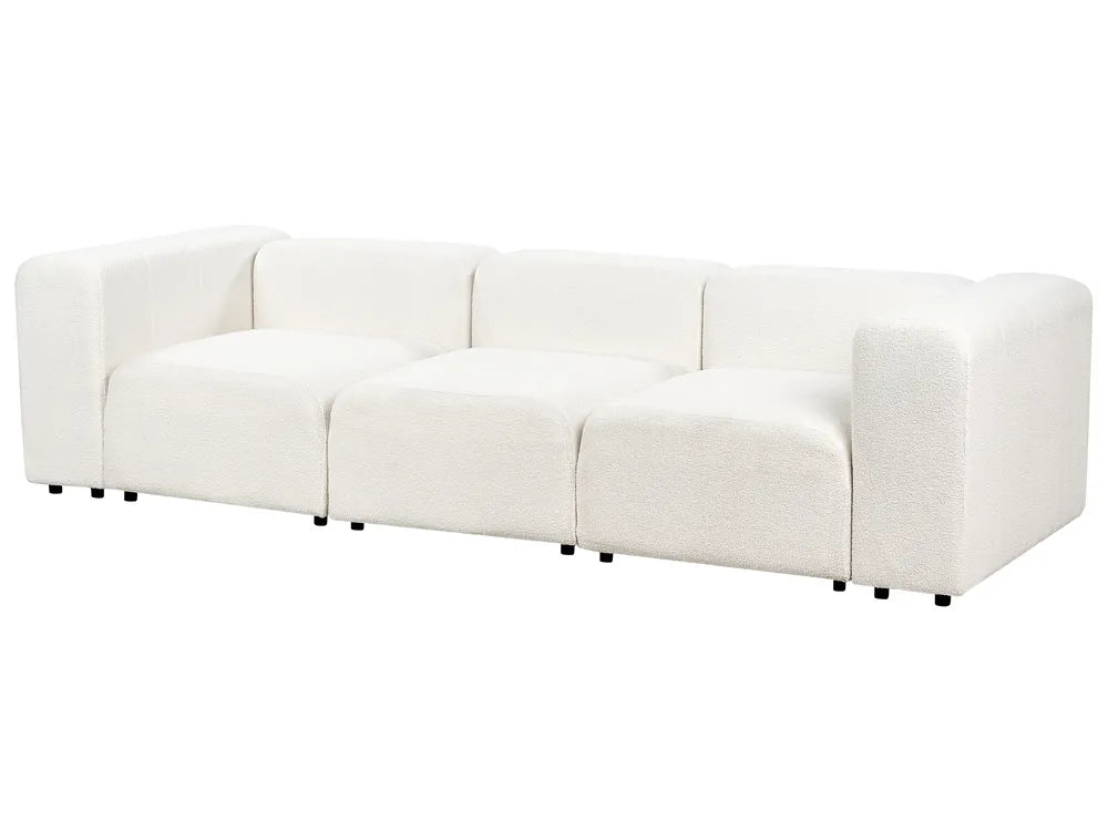 Modular Sofa 3 Seater Boucle White Azura