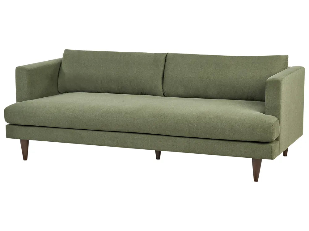 Sofa 3 Seater Fabric Green Paschall
