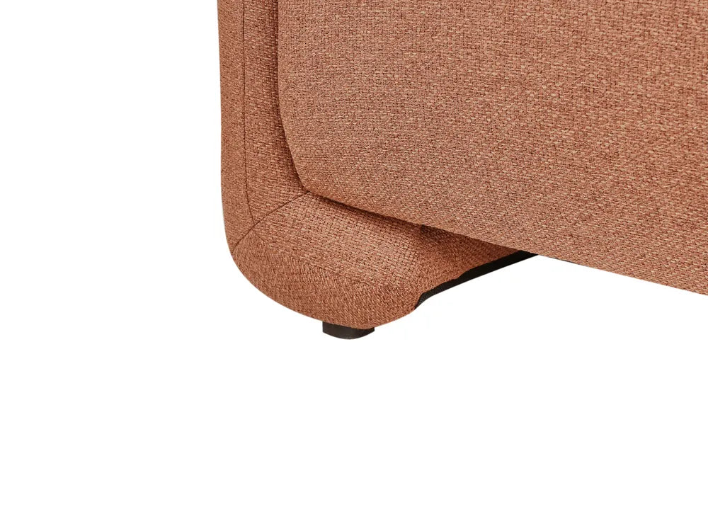 Sofa 3 Seater Fabric Golden Brown Nhat