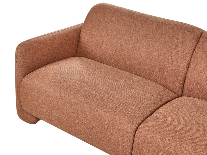 Sofa 3 Seater Fabric Golden Brown Nhat