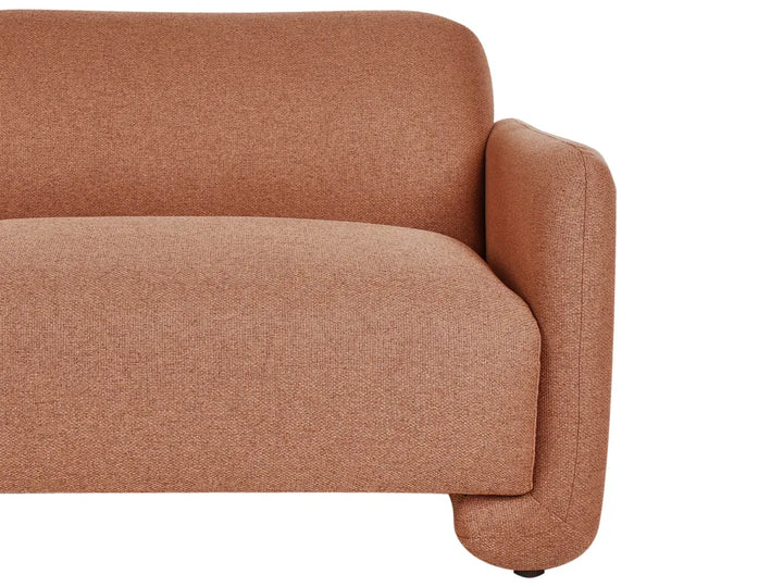 Sofa 3 Seater Fabric Golden Brown Nhat